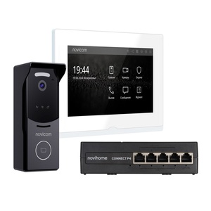 Комплект из IP-видеодомофона, IP-вызывной панели и PoE-коммутатора Novicam IMPULSE 7 IP KIT WHITE v.4645, фото 2