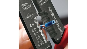 Пресс-клещи,Knipex  3 гнезда, неизолированные кабельные наконечники и штекеры: 0.5-6.0 мм², длина 230 мм, фото 4