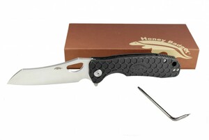 Нож Honey Badger Wharncleaver L с чёрной рукоятью, фото 8