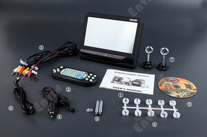 Навесной монитор на подголовник c DVD плеером ENVIX L0281 Black (сенсорный экран) , фото 6