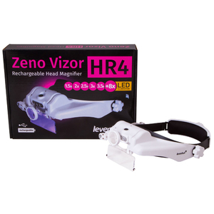 Лупа налобная с аккумулятором Levenhuk Zeno Vizor HR4, фото 10