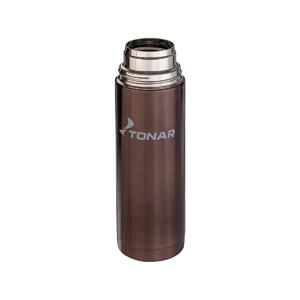 Термос TONAR коричневый  750ML (2 крышки-кружки) (HS.TM-034), фото 6