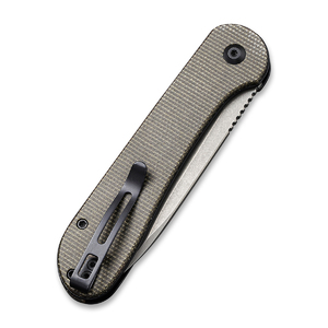 Складной нож CIVIVI Button Lock Elementum 14C28N Steel Gray Stonewashed Handle G10 Gray Stonewashed, фото 6