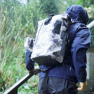 Влагозащитный рюкзак Stream Trail Dry Tank Camo White 25L, фото 2