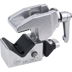 Зажим KUPO KCP-710 CONVI CLAMP SILVER W/RATCHET HANDLE & KCP-7SDL SADDLE, шт, фото 1