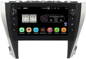 Штатная магнитола LeTrun BPX410-1045 для Toyota Camry V55 2014-2018 (для авто без камеры) на Android 10 (4/32, DSP, IPS, с голосовым ассистентом, с крутилками)