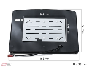 Потолочный монитор 17,3" со встроенным Full HD медиаплеером AVS1717MPP (черный), фото 7