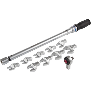 Динамометрический ключ KING TONY серии FIT 14х18 мм с набором рожковых насадок 13-30 мм, 60-340 Нм, кейс 345203D11MR, фото 2