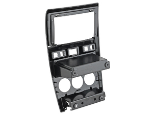 Рамка InCar для UMS LADA Priora 2010-2014, 9" BLACK royal (тип6 карман с крышкой), фото 3