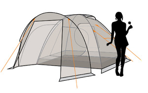 Палатка Canadian Camper RINO 2, цвет royal, фото 4