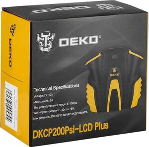 Насос автомобильный цифровой DEKO DKCP200Psi-LCD Plus 065-0796, фото 6