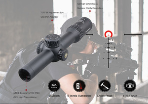 Оптический прицел Vector Optics Continental 1-6x28 Tactical FFP, сетка BDC & Wind, 34 мм, тактические барабаны, Zero Stop, азотозаполненный, с подсветкой (SCFF-31P), фото 13