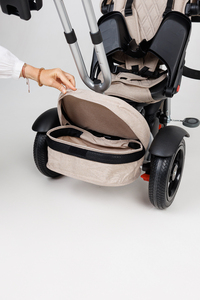 Велосипед коляска трехколесный с ручкой, Tech Team Luxury music бежевый 2026, фото 10