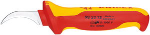 Нож для секторного кабеля VDE, 190 мм, 2-комп диэлектрическая ручка KNIPEX KN-985313, фото 1