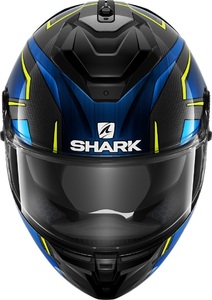 Шлем SHARK SPARTAN GT CARBON KROMIUM Black/Blue L, фото 3
