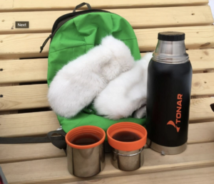 Термос (HS.TM-039) 1000ML черный (2 крышки-кружки) TONAR, фото 2