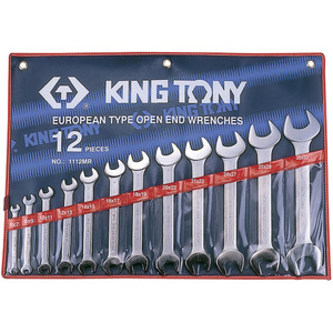 Набор рожковых ключей, 6-32 мм, 12 предметов KING TONY 1112MR, фото 1
