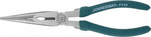 JONNESWAY P068 Длинногубцы прямые, многофункциональные, с ПВХ рукоятками, 200 мм