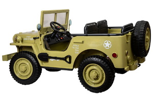 Детский электромобиль Джип ToyLand Jeep Willys YKE 4137 Matcha, фото 6