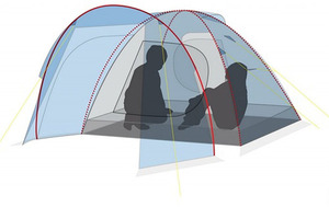 Палатка Canadian Camper RINO 4, цвет royal., фото 4