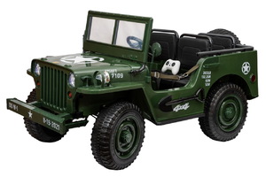 Детский электромобиль Джип ToyLand Jeep Willys YKE 4137 Army green