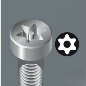 TORX BO бита, с отверстием, 1/4" E6.3, TX 20 x 89 мм WERA 867/4 Z WE-060052, фото 2