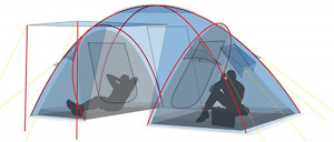 Палатка Canadian Camper SANA 4, цвет royal, фото 6