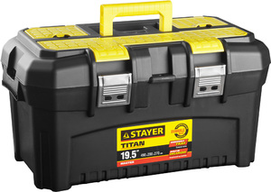 Пластиковый ящик для инструментов STAYER  TITAN-19 490 x 262 x 250 мм (19") 38016-19