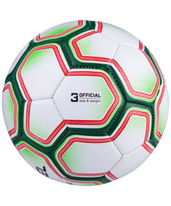 Мяч футбольный Jögel Nano №3, белый/зеленый, фото 3