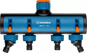 Поливочные распределители GRINDA PROLine TS-4 четырехканальный, с внутренней резьбой 3/4"-1" 8-426313, фото 4