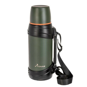 Термос TONAR (T-KD-938-2) 2000ML хаки (дополн.пласт.чашка, ручка), фото 5