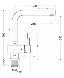 Смеситель для кухни SEAMAN Eco Venice (SSN-0912P-Night) Чёрный, фото 6