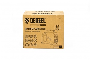 Генератор инверторный GT-3200iSE, 3.2 кВт, 230 В, бак 6 л, закрытый корпус, электростартер Denzel, фото 7