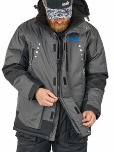 Костюм зимний плавающий Norfin APEX 2 LED 05 (серо-черный размер XXL), фото 3
