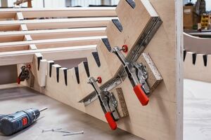 Зажим Bessey STC-HH50 горизонтальный с коленчатым рычагом, 2.5 кН, с открытым плечом и горизонтальным основанием 40, BE-STC-HH50, фото 6