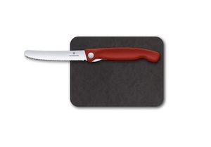 Набор Victorinox Swiss Classic: нож столовый, лезвие 11 см + разделочная доска, красный, фото 3
