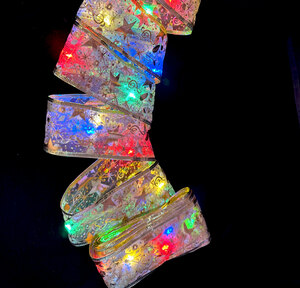 LED-гирлянда ЛАМПОВА "Золотая ЛЕНТА" разноцветная, 5 метров (LJL-5-USB-RGB50-5-gold), фото 2