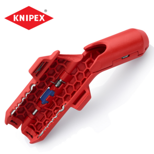 Стриппер  KNIPEX универсальный для круглых проводов, 0.2-4 мм², d8-13 мм, длина 135 мм, доп. функция работы с PV кабелями (фотовольтаика), SB Ergo Strip PV, фото 4