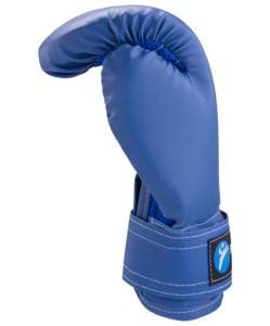 Перчатки боксерские детские, Rusco 6oz, к/з, синий, фото 3