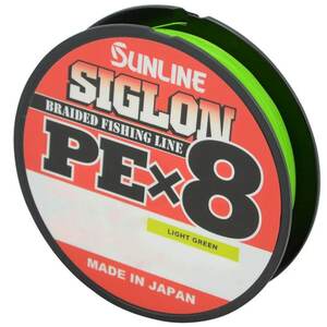Шнур плетеный Sunline SIGLON PE×8 300M(Light Green) #1.2/20LB, фото 3