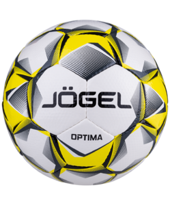 Мяч футзальный Jögel Optima №4, белый/черный/желтый, фото 1