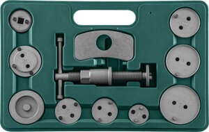 JONNESWAY AN010001 Комплект инструмента для развода поршней тормозных цилиндров, 11 предметов, фото 2
