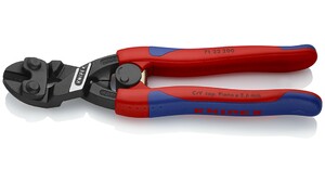 Болторез Knipex, CoBolt, компактный, с пружиной, голова 20 градусов, 200 мм, черный, 2К ручки, KN-7122200SB, фото 2
