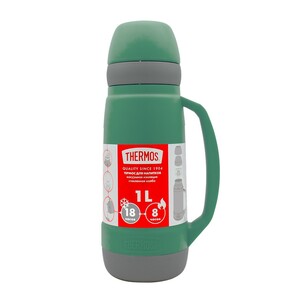 Термос THERMOS WEEKEND 36 Series Green со стеклянной колбой 1л (зеленый), фото 1