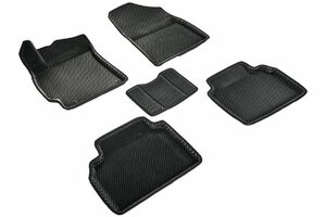 Коврики 3D EVA "РОМБ"  Seintex Hyundai Elantra VII- черные, фото 1
