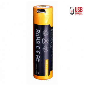 Аккумулятор 14500 Fenix 1600U mAh с разъемом для USB, фото 2