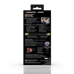 HDMI Кабель, Monster Cable Essentials,  4К, UHD, Ethernet, Gold, 3m, фото 7