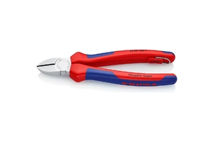 Бокорезы, 180 мм, хром, 2-комп ручки, проушина для страховки KNIPEX KN-7005180T, фото 1