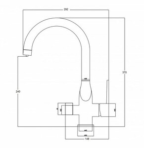 Смеситель для кухни ZORG Steel Hammer (SH 910 SATIN) Сатин, фото 2