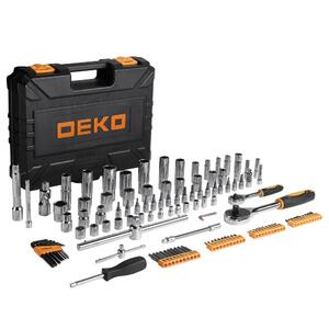 Профессиональный набор инструментов для авто DEKO DKAT121 в чемодане (121 предмет) 065-0911, фото 1